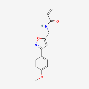 N-[[3-(4-Methoxyphenyl)-1,2-oxazol-5-yl]methyl]prop-2-enamide