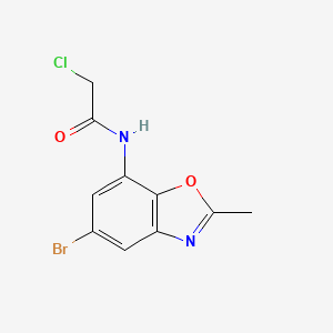 N-(5-Bromo-2-methyl-1,3-benzoxazol-7-yl)-2-chloroacetamide