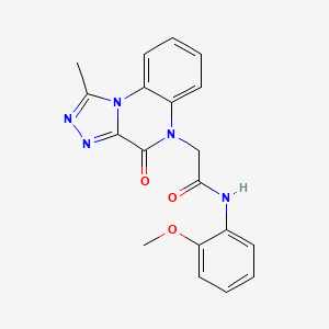 N-(2-methoxyphenyl)-2-(1-methyl-4-oxo-[1,2,4]triazolo[4,3-a]quinoxalin-5(4H)-yl)acetamide