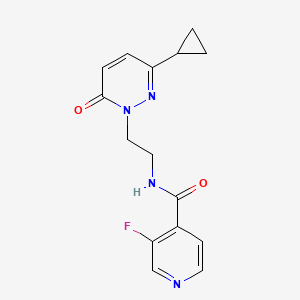 N-(2-(3-cyclopropyl-6-oxopyridazin-1(6H)-yl)ethyl)-3-fluoroisonicotinamide