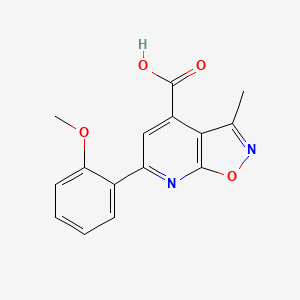 6-(2-Methoxyphenyl)-3-methyl-[1,2]oxazolo[5,4-b]pyridine-4-carboxylic acid