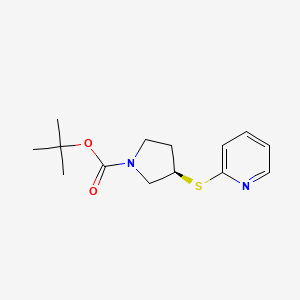 (R)-tert-butyl 3-(pyridin-2-ylthio)pyrrolidine-1-carboxylate