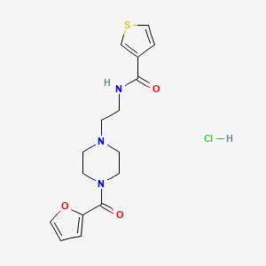 N-(2-(4-(furan-2-carbonyl)piperazin-1-yl)ethyl)thiophene-3-carboxamide hydrochloride