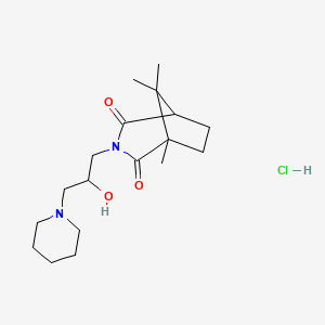 (1R,5S)-3-(2-hydroxy-3-(piperidin-1-yl)propyl)-1,8,8-trimethyl-3-azabicyclo[3.2.1]octane-2,4-dione hydrochloride
