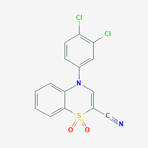 4-(3,4-dichlorophenyl)-4H-1,4-benzothiazine-2-carbonitrile 1,1-dioxide