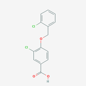 3-chloro-4-[(2-chlorophenyl)methoxy]benzoic Acid