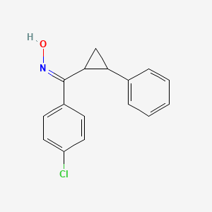 (4-Chlorophenyl)(2-phenylcyclopropyl)methanone oxime