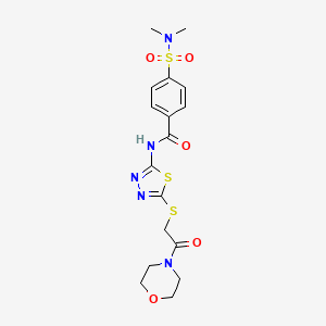 4-(N,N-dimethylsulfamoyl)-N-(5-((2-morpholino-2-oxoethyl)thio)-1,3,4-thiadiazol-2-yl)benzamide