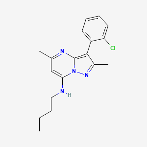 N-butyl-3-(2-chlorophenyl)-2,5-dimethylpyrazolo[1,5-a]pyrimidin-7-amine