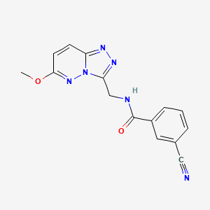 3-cyano-N-((6-methoxy-[1,2,4]triazolo[4,3-b]pyridazin-3-yl)methyl)benzamide