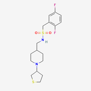 1-(2,5-difluorophenyl)-N-((1-(tetrahydrothiophen-3-yl)piperidin-4-yl)methyl)methanesulfonamide