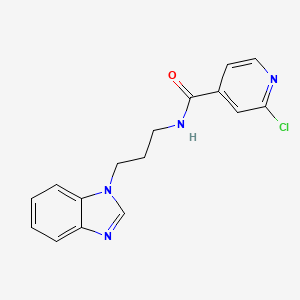 N-[3-(1H-1,3-benzodiazol-1-yl)propyl]-2-chloropyridine-4-carboxamide