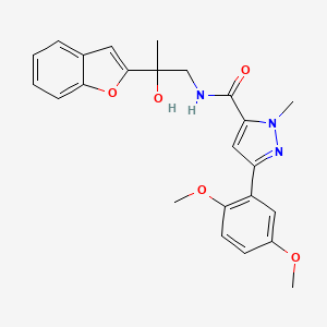 N-(2-(benzofuran-2-yl)-2-hydroxypropyl)-3-(2,5-dimethoxyphenyl)-1-methyl-1H-pyrazole-5-carboxamide