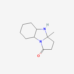molecular formula C11H18N2O B2955179 3a-甲基-十氢-苯并[d]吡咯并[1,2-a]-咪唑-1-酮 CAS No. 1177113-48-2
