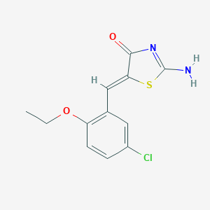 molecular formula C12H11ClN2O2S B295518 5-(5-Chloro-2-ethoxybenzylidene)-2-imino-1,3-thiazolidin-4-one 