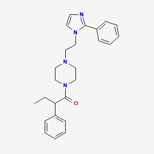 2-phenyl-1-(4-(2-(2-phenyl-1H-imidazol-1-yl)ethyl)piperazin-1-yl)butan-1-one