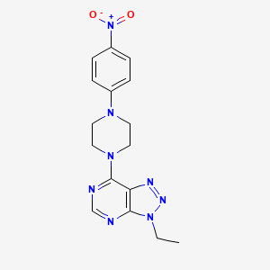 3-Ethyl-7-[4-(4-nitrophenyl)piperazin-1-yl]triazolo[4,5-d]pyrimidine