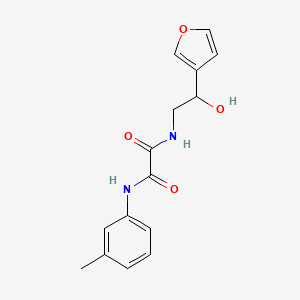 molecular formula C15H16N2O4 B2955187 N1-(2-(furan-3-yl)-2-hydroxyethyl)-N2-(m-tolyl)oxalamide CAS No. 1396865-46-5