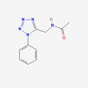 molecular formula C10H11N5O B2955205 N-((1-苯基-1H-四唑-5-基)甲基)乙酰胺 CAS No. 921166-40-7