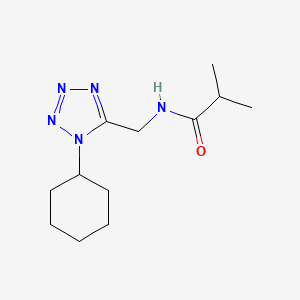 N-((1-cyclohexyl-1H-tetrazol-5-yl)methyl)isobutyramide