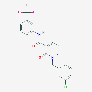 1-(3-chlorobenzyl)-2-oxo-N-[3-(trifluoromethyl)phenyl]-1,2-dihydro-3-pyridinecarboxamide