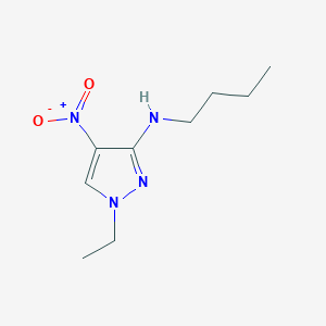 molecular formula C9H16N4O2 B2955224 N-Butyl-1-ethyl-4-nitro-1H-pyrazol-3-amine CAS No. 1429418-02-9