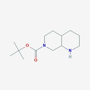 Tert-butyl 2,3,4,4a,5,6,8,8a-octahydro-1H-1,7-naphthyridine-7-carboxylate