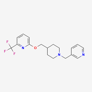 2-({1-[(Pyridin-3-yl)methyl]piperidin-4-yl}methoxy)-6-(trifluoromethyl)pyridine