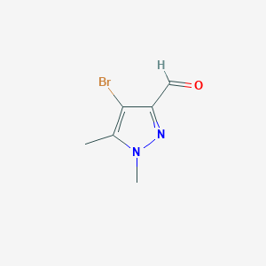 molecular formula C6H7BrN2O B2955246 4-Bromo-1,5-dimethylpyrazole-3-carbaldehyde CAS No. 1489593-82-9