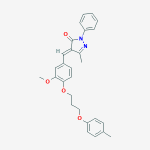 4-{3-methoxy-4-[3-(4-methylphenoxy)propoxy]benzylidene}-5-methyl-2-phenyl-2,4-dihydro-3H-pyrazol-3-one