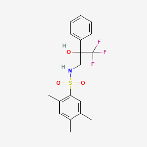 2,4,5-trimethyl-N-(3,3,3-trifluoro-2-hydroxy-2-phenylpropyl)benzenesulfonamide