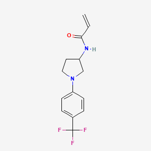 N-[1-[4-(Trifluoromethyl)phenyl]pyrrolidin-3-yl]prop-2-enamide