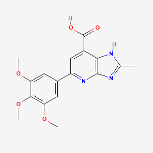 2-methyl-5-(3,4,5-trimethoxyphenyl)-3H-imidazo[4,5-b]pyridine-7-carboxylic acid