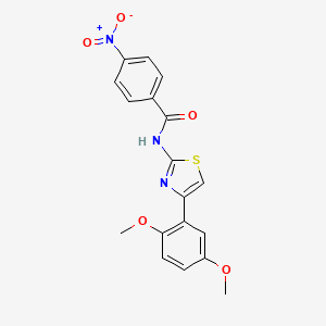 N-[4-(2,5-dimethoxyphenyl)-1,3-thiazol-2-yl]-4-nitrobenzamide