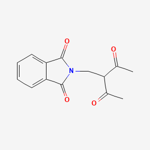 molecular formula C14H13NO4 B2955325 2-(2-acetyl-3-oxobutyl)-2,3-dihydro-1H-isoindole-1,3-dione CAS No. 41935-27-7
