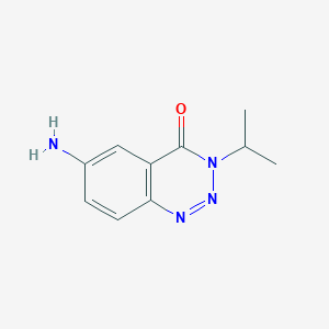 6-amino-3-(propan-2-yl)-1,2,3-benzotriazin-4(3H)-one