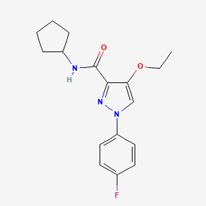N-cyclopentyl-4-ethoxy-1-(4-fluorophenyl)-1H-pyrazole-3-carboxamide