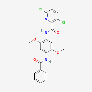 N-(4-benzamido-2,5-dimethoxyphenyl)-3,6-dichloropyridine-2-carboxamide