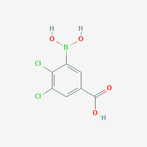 molecular formula C7H5BCl2O4 B2955376 3-Borono-4,5-dichlorobenzoic acid CAS No. 2377608-98-3