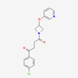 1-(4-Chlorophenyl)-4-(3-(pyridin-3-yloxy)azetidin-1-yl)butane-1,4-dione