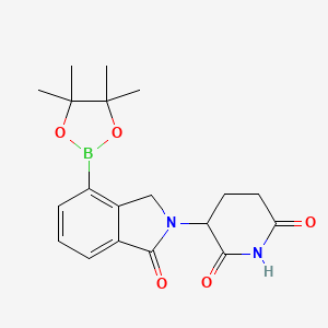 3-[3-Oxo-7-(4,4,5,5-tetramethyl-1,3,2-dioxaborolan-2-yl)-1H-isoindol-2-yl]piperidine-2,6-dione