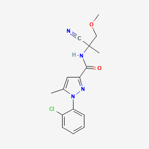 1-(2-chlorophenyl)-N-(1-cyano-2-methoxy-1-methylethyl)-5-methyl-1H-pyrazole-3-carboxamide