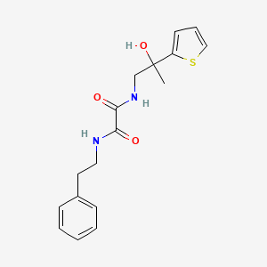 N1-(2-hydroxy-2-(thiophen-2-yl)propyl)-N2-phenethyloxalamide