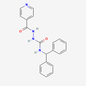 molecular formula C20H18N4O2 B2955427 N-benzhydryl-2-isonicotinoylhydrazinecarboxamide CAS No. 392248-65-6
