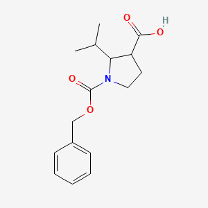 (2R,3R)-1-benzyloxycarbonyl-2-isopropyl-pyrrolidine-3-carboxylic acid