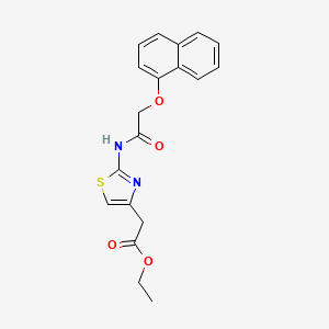Ethyl 2-(2-(2-(naphthalen-1-yloxy)acetamido)thiazol-4-yl)acetate