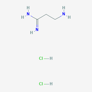 molecular formula C3H11Cl2N3 B2955436 3-aminopropanimidamide Dihydrochloride CAS No. 51127-12-9