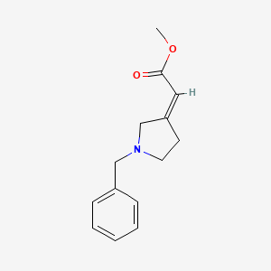 molecular formula C14H17NO2 B2955441 (Z)-methyl 2-(1-benzylpyrrolidin-3-ylidene)acetate CAS No. 154594-14-6