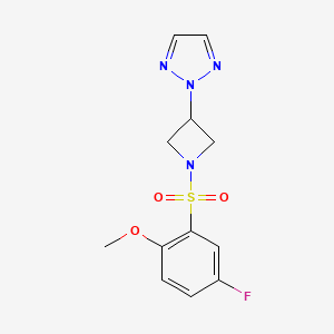 2-(1-((5-fluoro-2-methoxyphenyl)sulfonyl)azetidin-3-yl)-2H-1,2,3-triazole