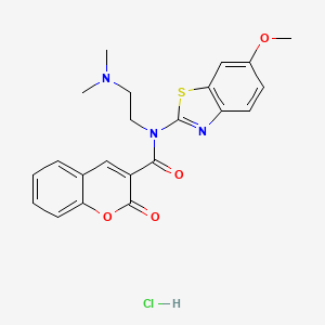 N-(2-(dimethylamino)ethyl)-N-(6-methoxybenzo[d]thiazol-2-yl)-2-oxo-2H-chromene-3-carboxamide hydrochloride